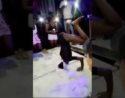 Stunt twerker ends up in the mortuary after breaking neck while twerking on her head (Graphic video)