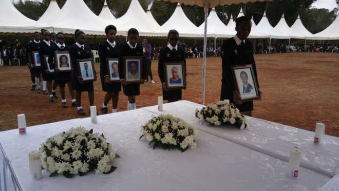Rest In Peace girls; Photos from the memorial service held for the Moi Girl’s students who lost their lives