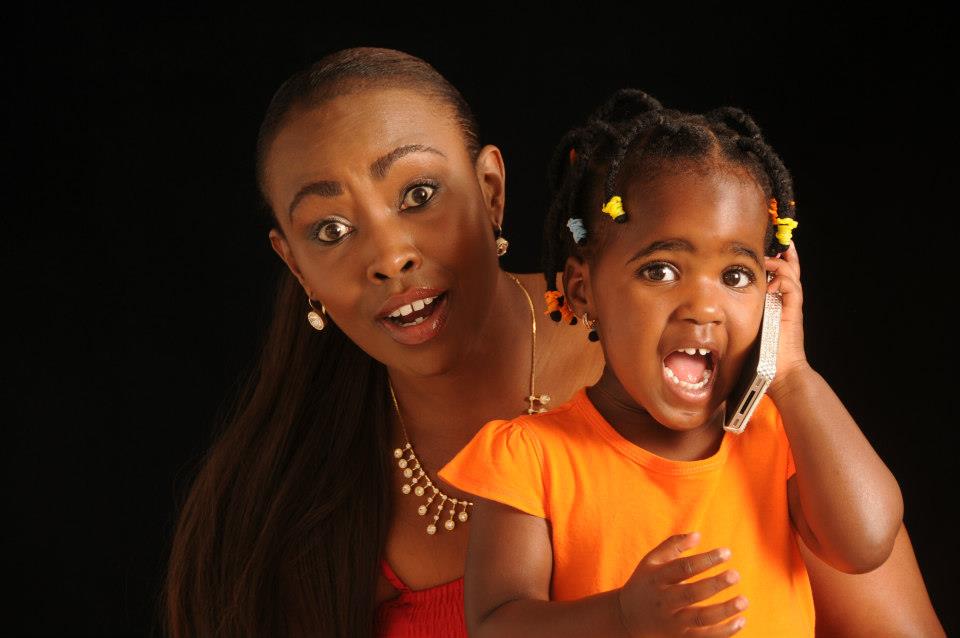 Caroline Mutoko and daughter