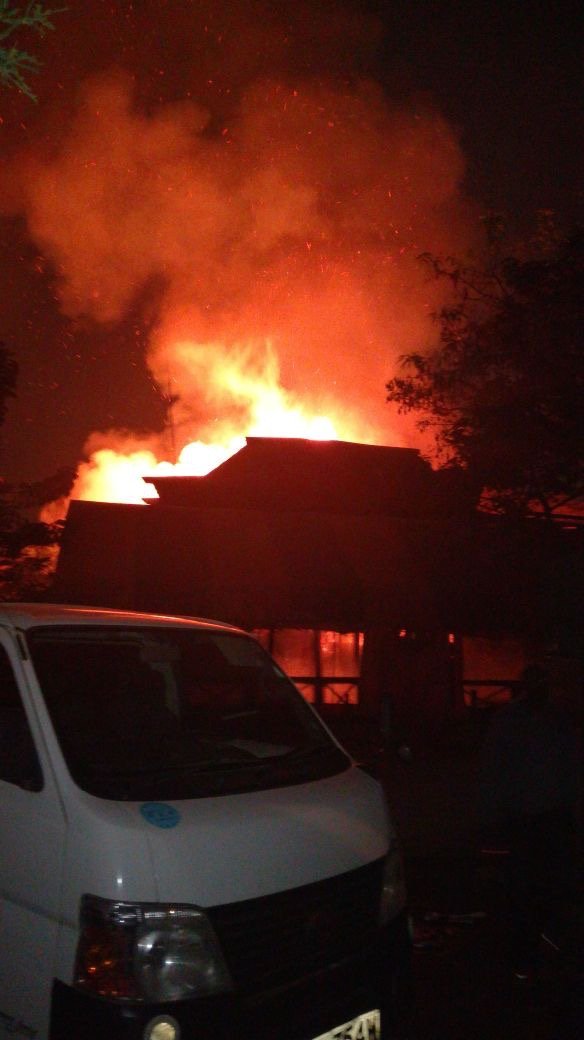 45-year-old man dies after Governor Mike Sonko’s club Carussina burnt down last night (Photos)