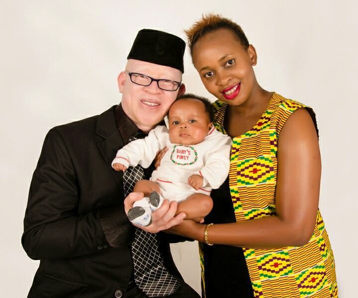 Isaac Mwaura and wife share first photos of their only son who survived January tragedy (Photos)