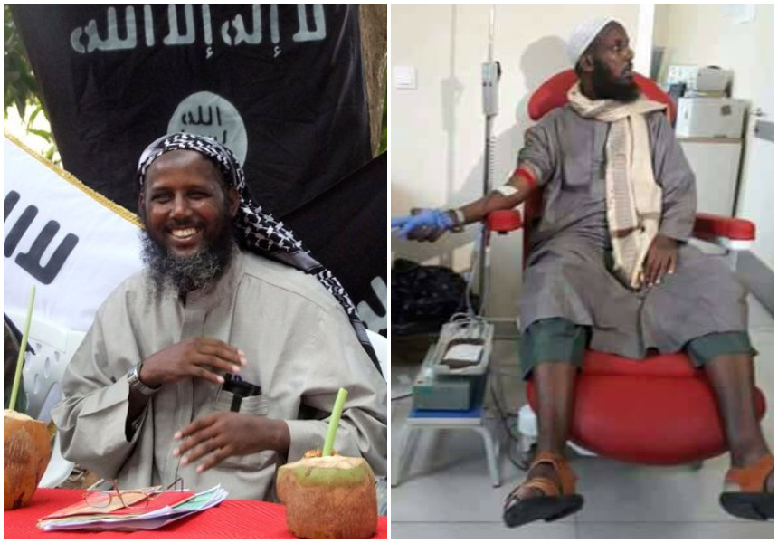 The Lord works in mysterious ways! Al-Shabaab founder surfaces to donate blood to Mogadishu bomb blast victims