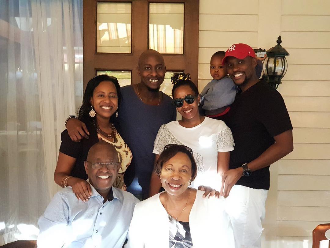 Janet Mbugua and family at their parents 40th wedding anniversary