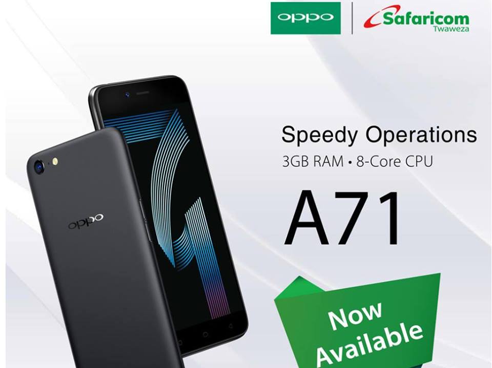 Safaricom gets the upper hand in the sale of the new OPPO A71 smartphone that was launched into Kenya market (Photos)