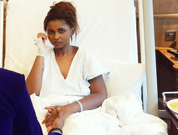 Anerlisa Muigai hospitalized (Photos)