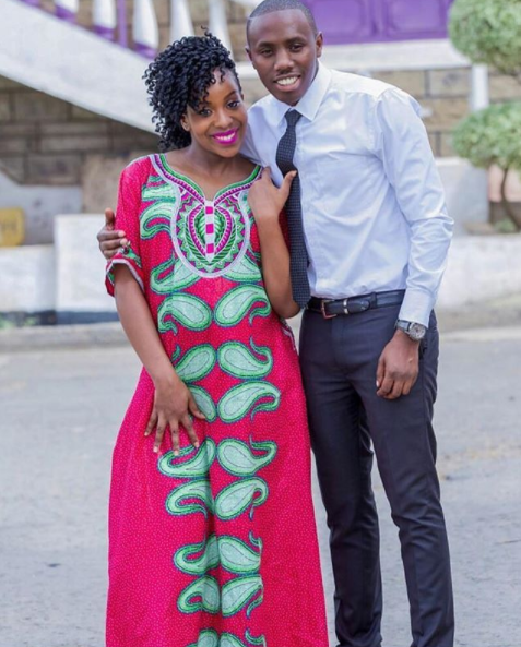 Bahati's manager with his wife