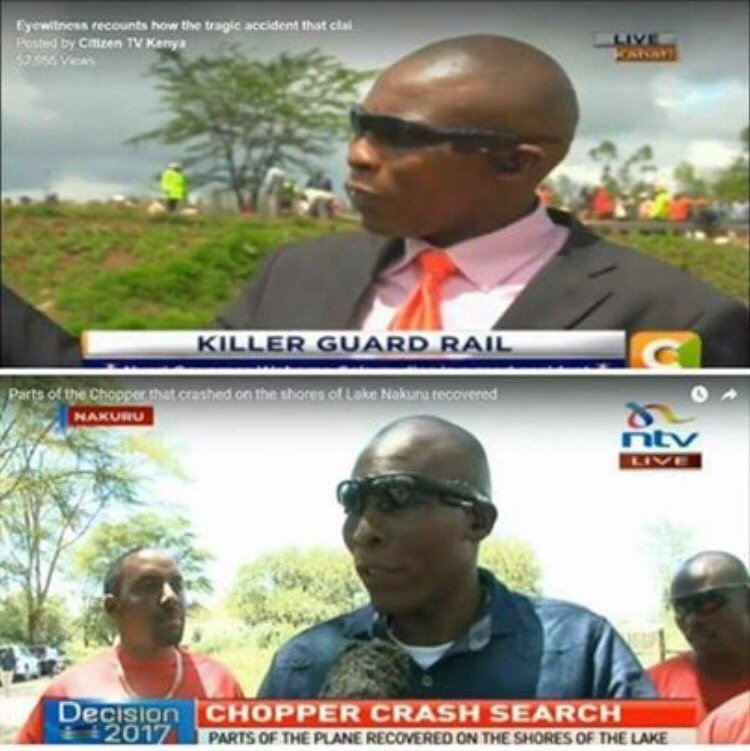 Name of the ‘angel of death’ who witnessed Lake Nakuru chopper crash and governor Gakuru’s accident