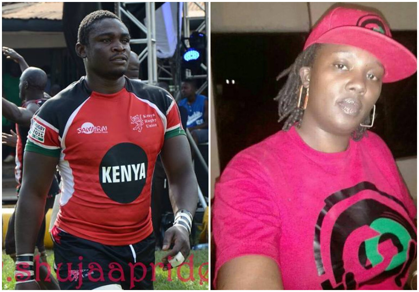 Lady who stabbed rugby player Mike Okombe to death surrenders herself to police (Photos)