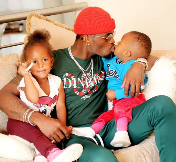 Cute! Diamond Platnumz eldest son steps out for swimming at 11 months (Photos)