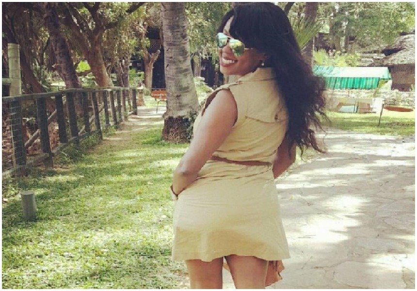 Lillian Muli excites netizens as she flaunts her amazing figure in a tight backless dress 