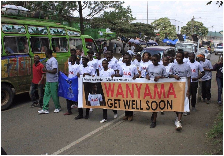 “Thanks for the support” Wanyama sends message to his Kenyan fans after they staged peaceful procession in Machakos