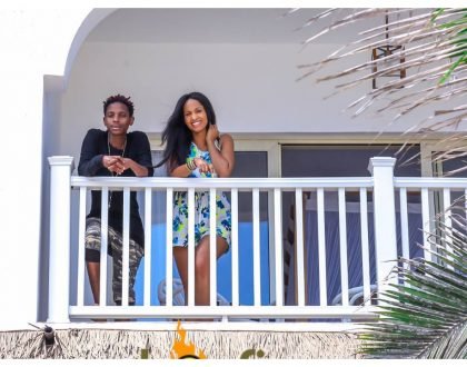 Eric Omondi reveals how he ended up erecting huge billboard at JKIA with his girlfriend's photo
