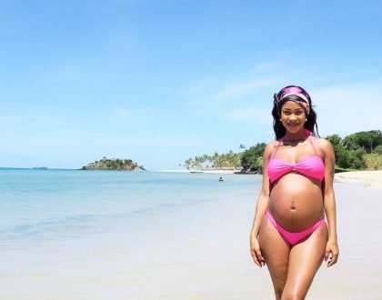 Michelle Yola continues to parade her soon to pop grown baby bump