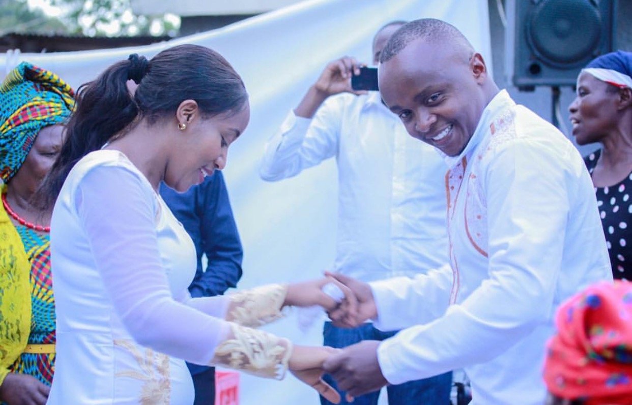 Popular K24 journalists exchange their vows in an all white private wedding ceremony (Photos)