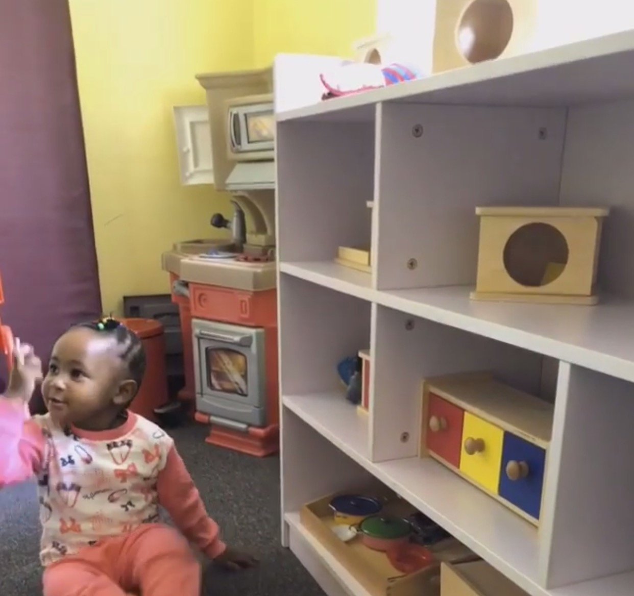 Dj Mo and Size 8’s daughter attends first day of pre school: check out her adorable video