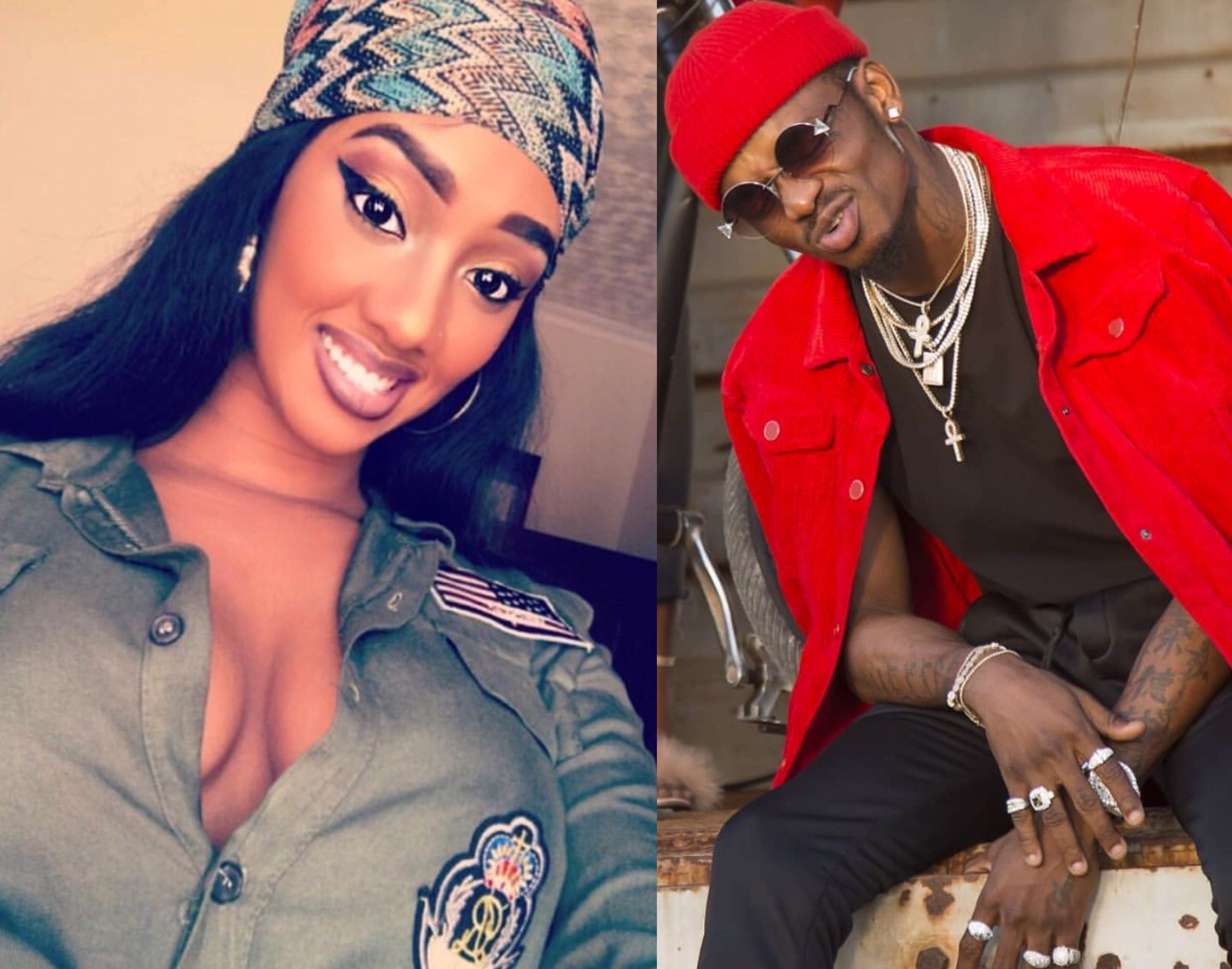 Diamond Platnumz Rwandese lady is here to stay! She steps out wearing his designer slippers (video)