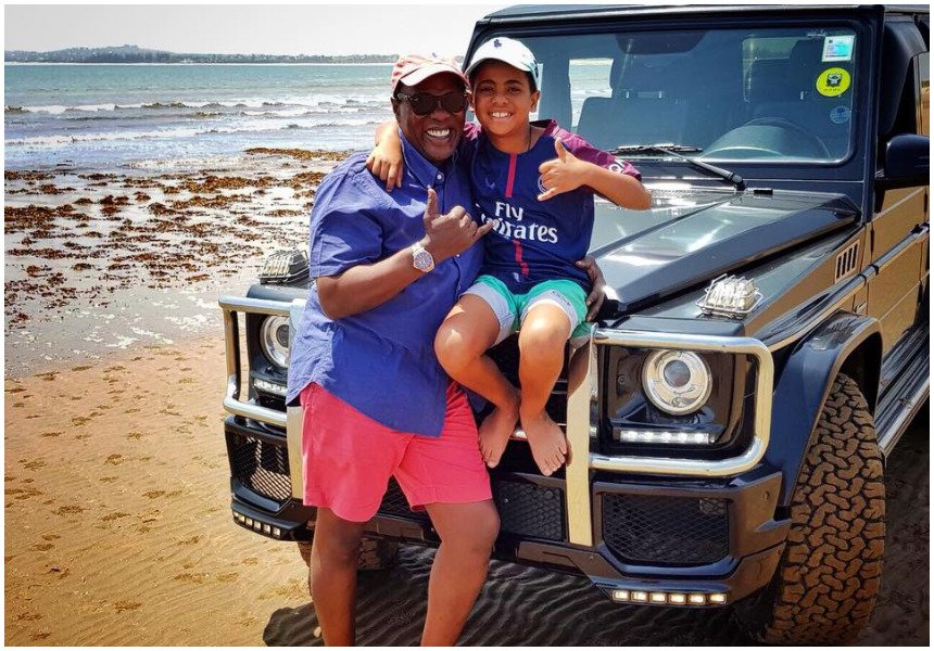 Jeff Koinange drives 566 km to spend quality time with his wife and son (Photos)