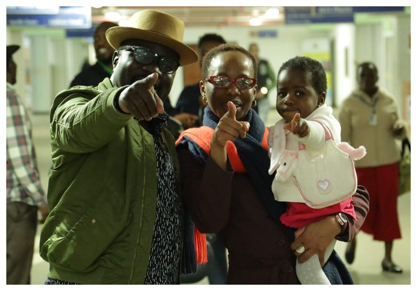 Gidi Gidi finally brings his daughter to Kenya after close to three years since she was born (Photos)