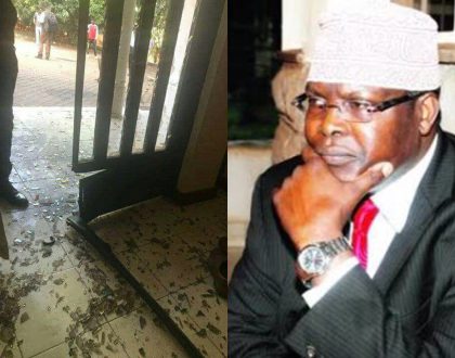 Photos from Miguna Miguna's house after it was attacked earlier this morning