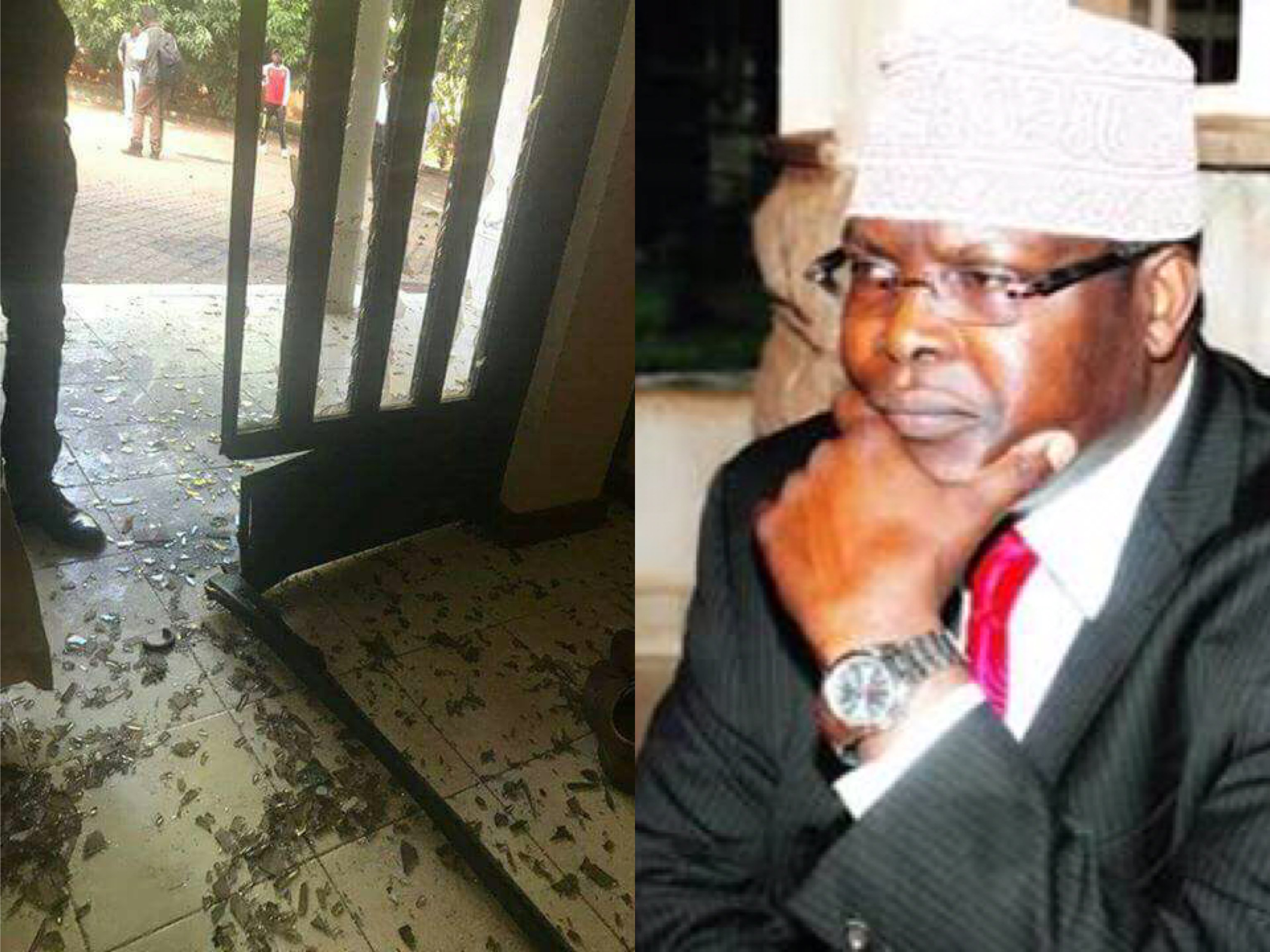 Photos from Miguna Miguna’s house after it was attacked earlier this morning