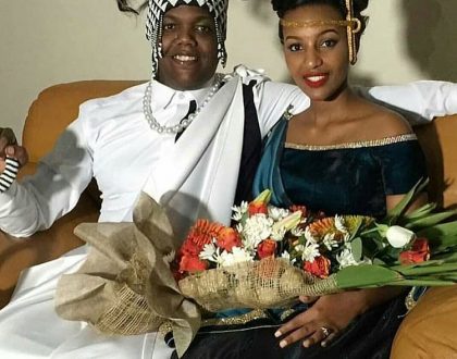 Shaffie Weru's message to AY and his bride shortly after their lit wedding in Rwanda