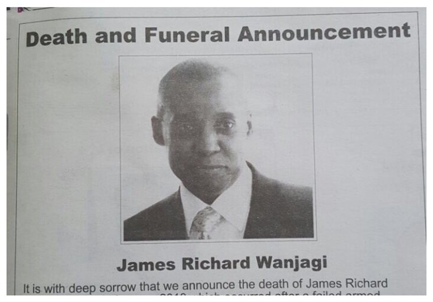 KOT reacts angrily to Daily Nation publishing death announcement of Jimmy Wanjigi