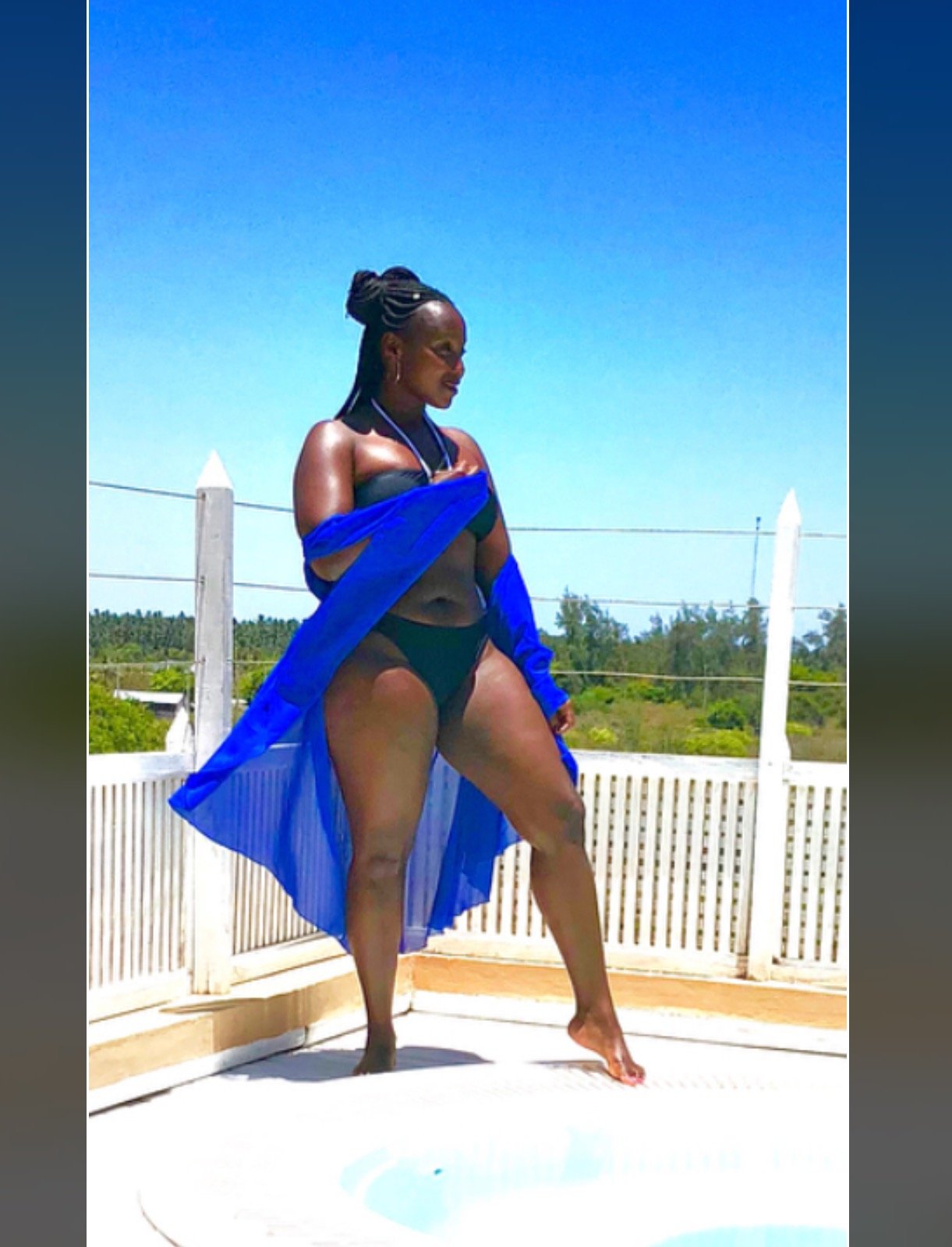 Pregnant Catherine Kamau reveals why she stopped wearing bikinis at the beach like before!