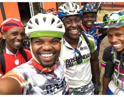 MC Jessy starts practice sessions ahead of his 300km bicycle race to Meru (Photos)