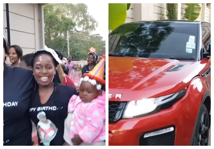 Saumu Mbuvi receives 15 million Range Rover that Sonko gifted her for giving him a granddaughter (Video)