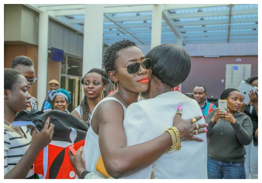 “Big up mom for putting up with my father’s shit” Akothee celebrates her mother in a strange way