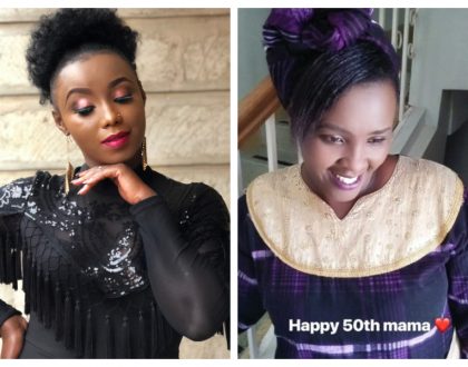 Catherine Kamau wows internet with photos of her mother who turns 50 (Photos)