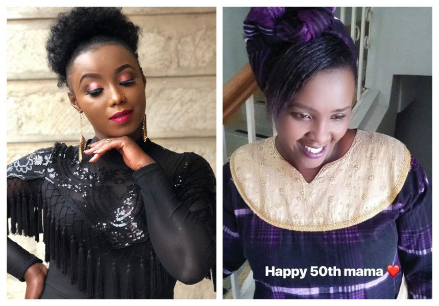 Catherine Kamau wows internet with photos of her mother who turns 50 (Photos)