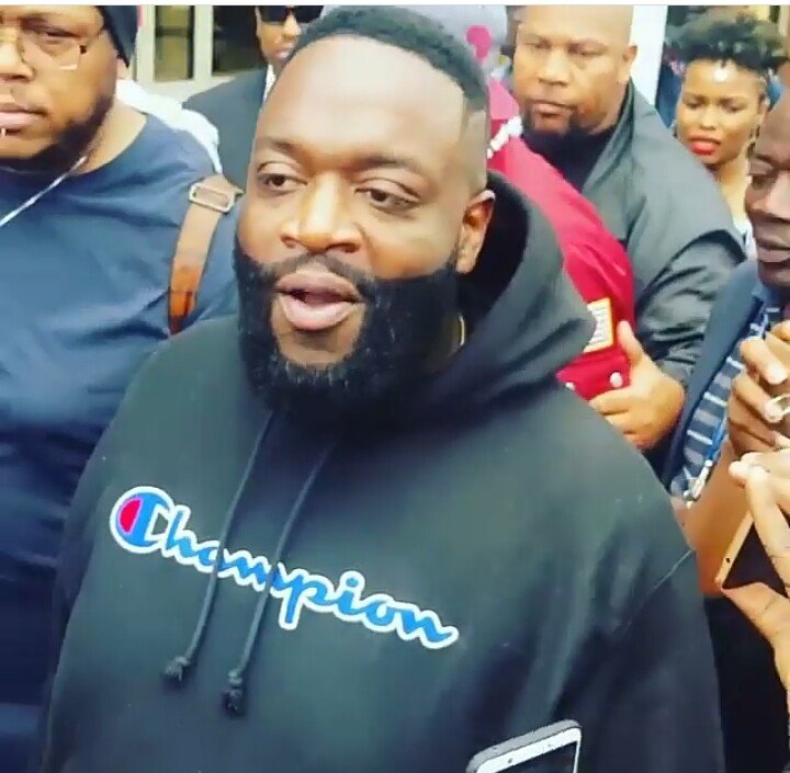 Rick Ross finally arrives in Nairobi, look at how he’s guarded(photos)