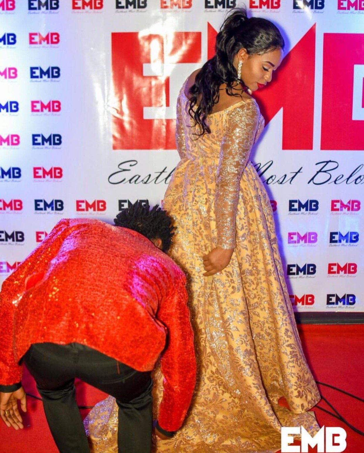 Bahati brags about the amount of money he spent on his wife’s red carpet gown!