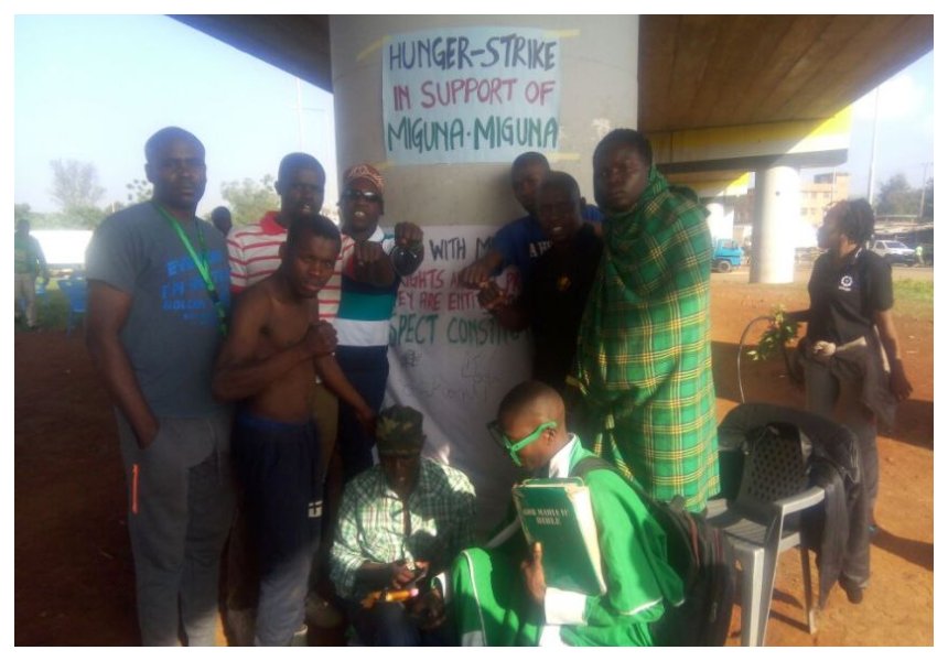 More Kisumu residents join hunger strike to protest Miguna’s illegal deportation (Photos)