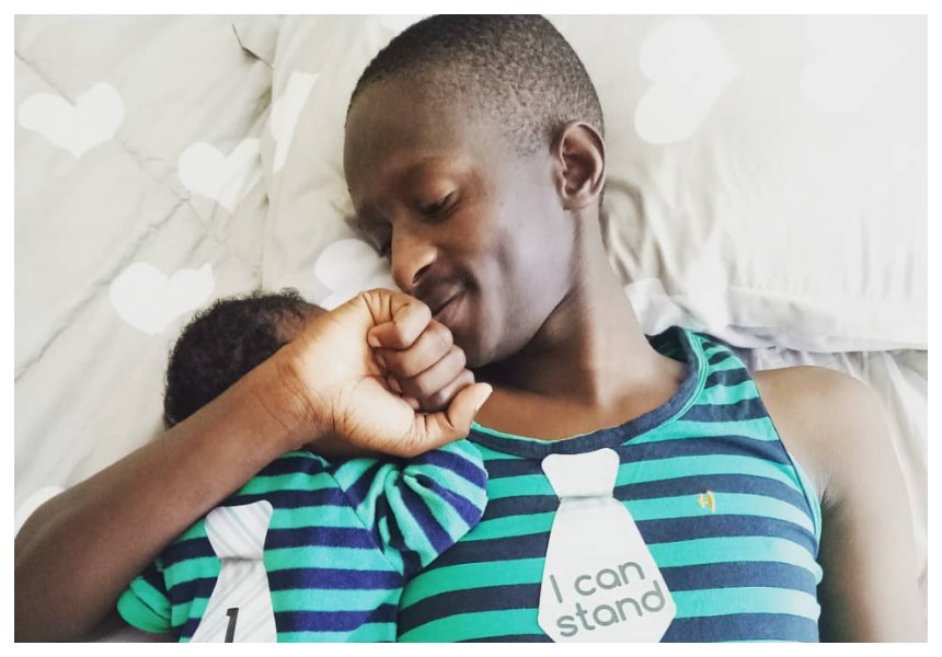 Njugush’s wife enjoying motherhood as she steps out with their baby for the first time (Photo)