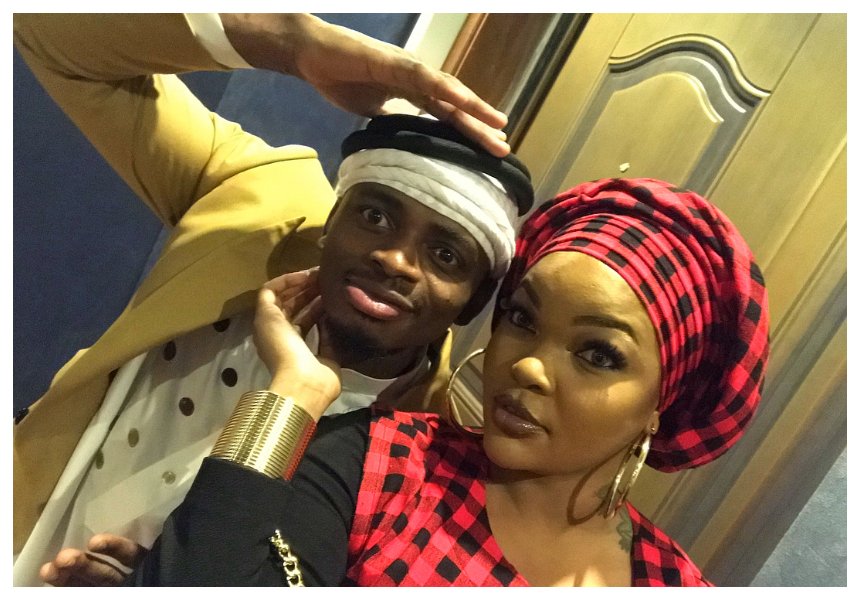 In pictures: Diamond and Wema Sepetu goofing around in Hamisa Mobetto's presence