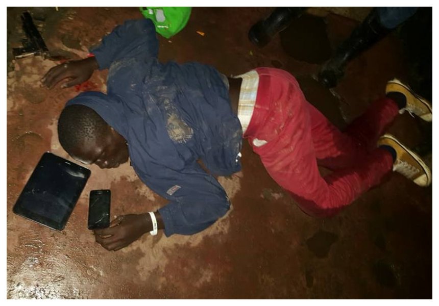 Notorious gangster 'Kidero' infamous for raping women killed like a dirty cockroach by Hessy (Photos)