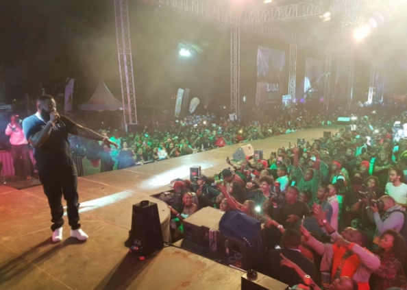 Rick Ross performing at Carnivore Grounds