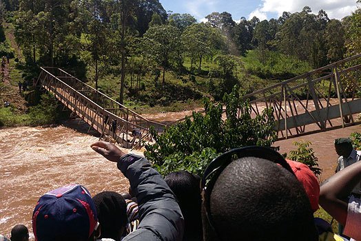 Alfred Mutua cheats deaths after almost being washed away by floods while touring county