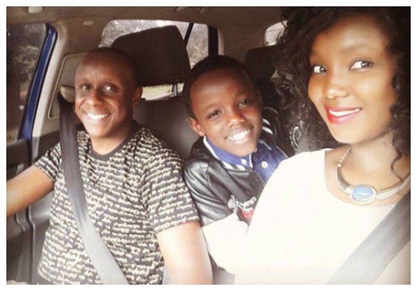 Priceless! Catherine Kamau’s husband and step son serving ‘daddy and son’ goals with new photo