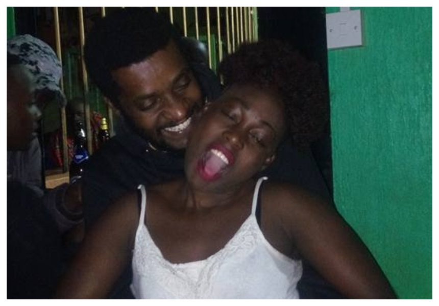 Papa Shirandula's Njoro snapped frolicking with Akothee lookalike at a bar (Photos)