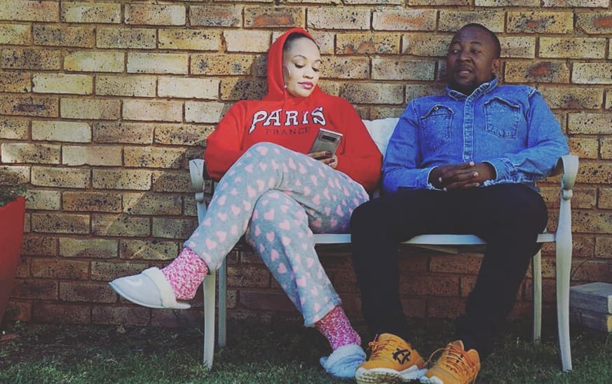 Zari Hassan with Babu Tale at her home in South Africa