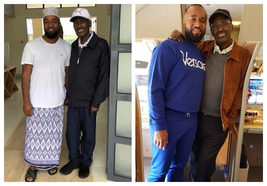 Old and recent photos Chris Kirubi posed with Joho show how the billionaire is recovering impressively 