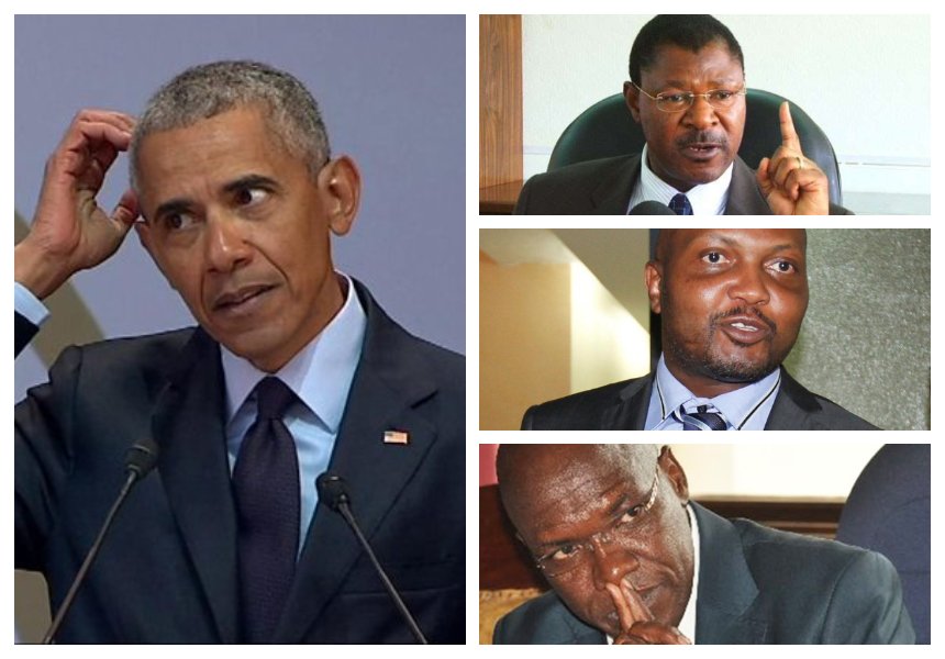Obama in trouble! Moses Kuria, Wetangula and Boni Khalwale launch scathing attacks on former US president 