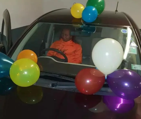 True love! Popular Swahili news anchor gifts wife a brand new Toyota Passo on her birthday(photos) 