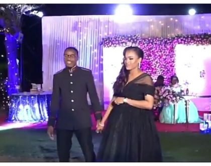 All eyes below the bust! Curious netizens struggle to catch a glimpse of Alikiba's wife's baby bump (Video)
