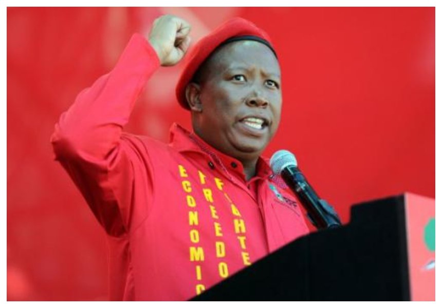 "There is no total independence in Kenya" South Africa's firebrand politician Julius Malema declares