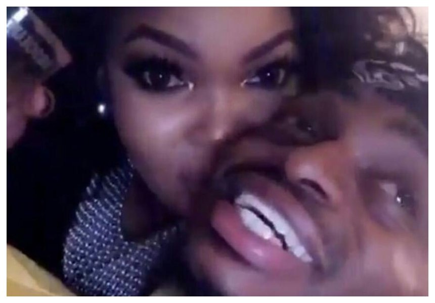 Wema Sepetu comes out all guns blazing after fans question why she kissed and cuddled Diamond at a party (Photos)