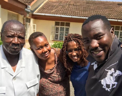Wewe endelea kusema 'I just can't anymore'! Willis Raburu's parents celebrate 40 years of marriage 